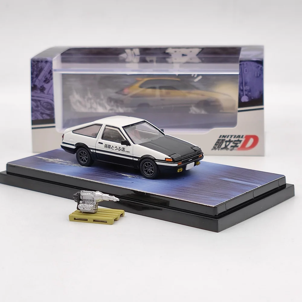 Hobby Japan 1:64 Initial D series AE86 GT APEX alloy car model collectible display ornaments