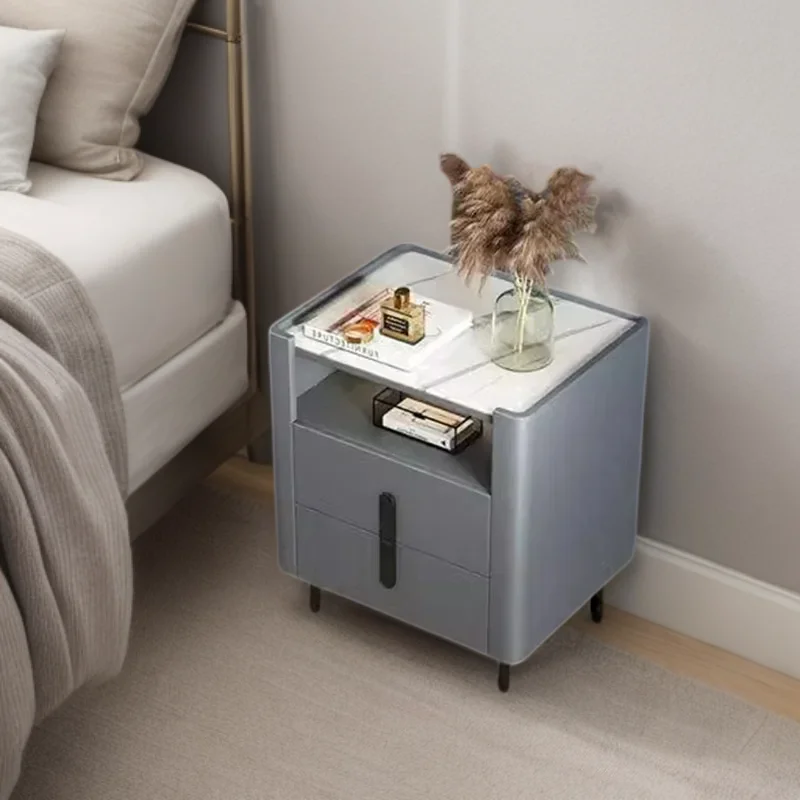 

Mid-century Furniture Night Stand Bedroom Decoration Luxury Multifunction Auxiliary Table Storage Cabinet Stoliki Nocne Vintage