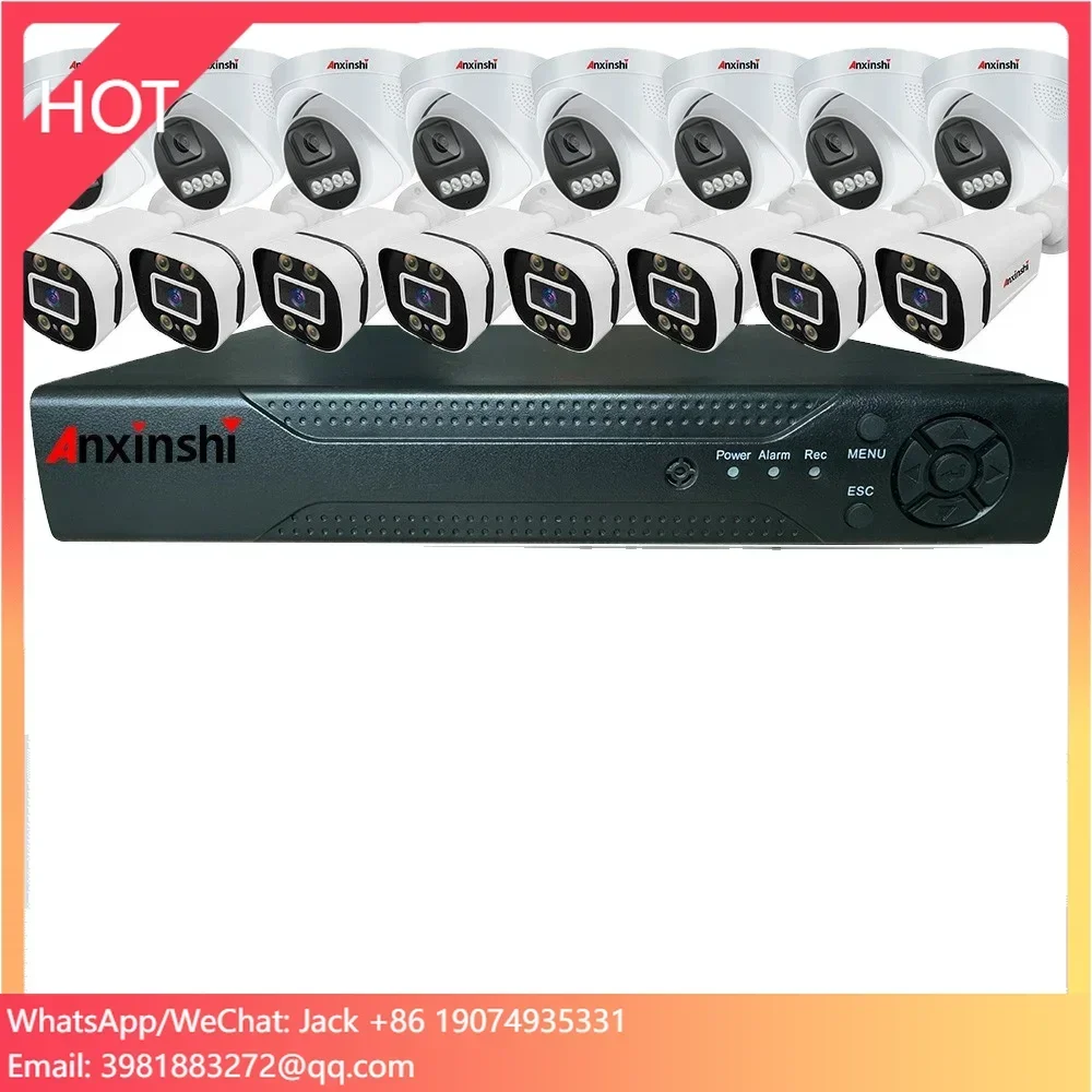 1MP 2MP 5MP TSEye APP 16CH كامل HD في الهواء الطلق مقاوم للماء رصاصة كاميرا بشكل قبة XVR عدة أمن الوطن نظام الدائرة التلفزيونية المغلقة كاميرا تلفزيونات الدوائر المغلقة عدة