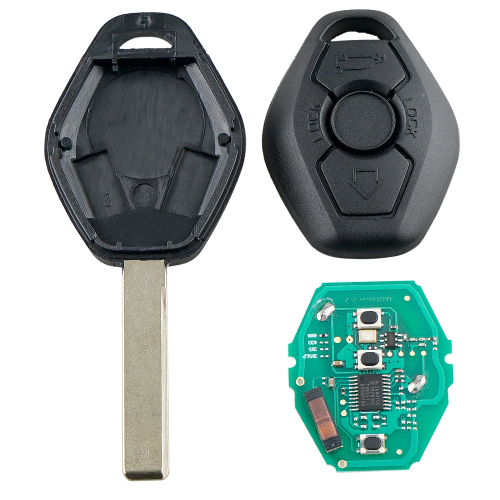 3 Buttons 868MHZ Car Remote Key ID7944 ID46 Chip Automobile Car Key Repalcement for BMW- CAS2 5 series E46 E60 E83 E53 E36 E38