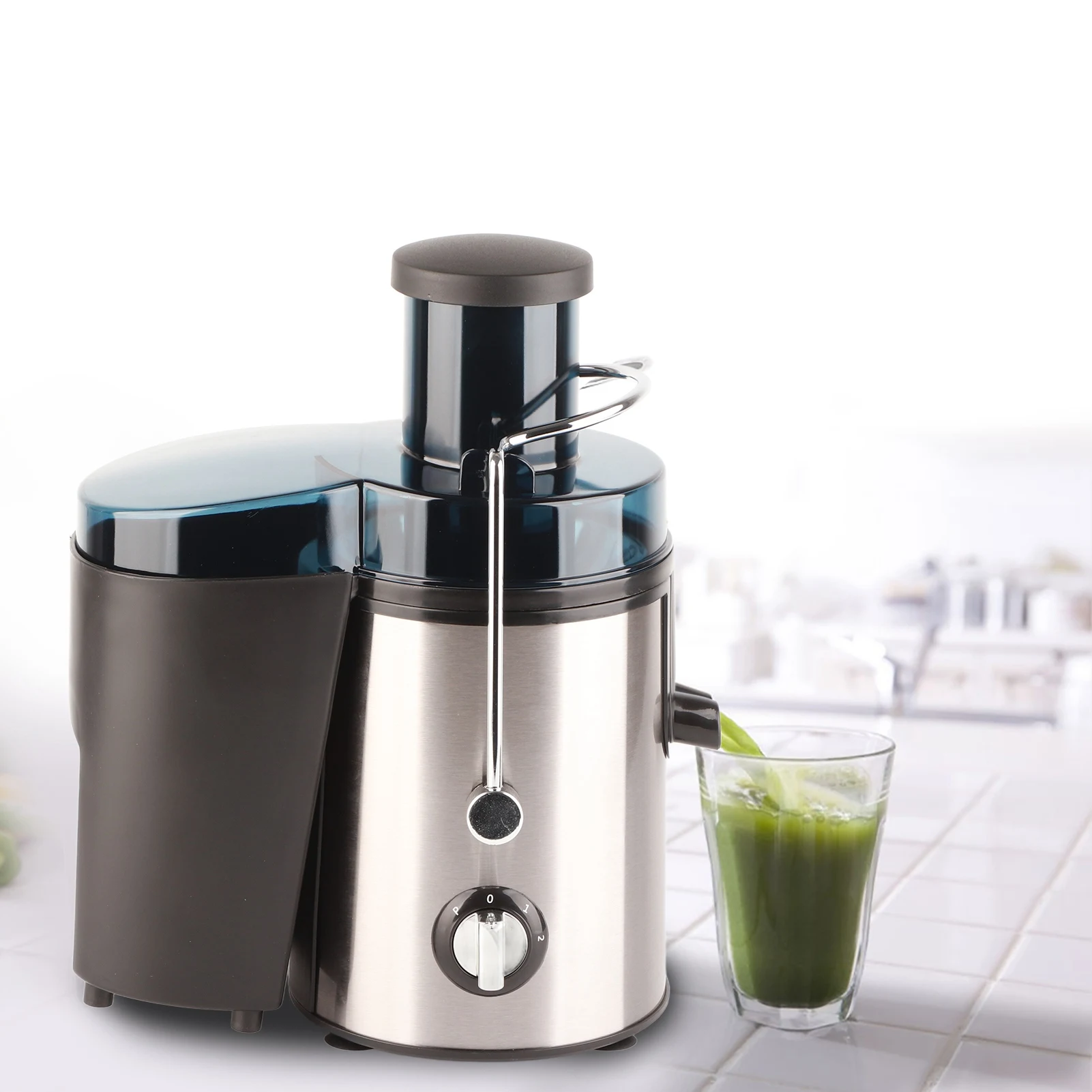 500ML Stainless Steel Juicer Machine Whole Fruit Vegetable Centrifugal Juice Extractor