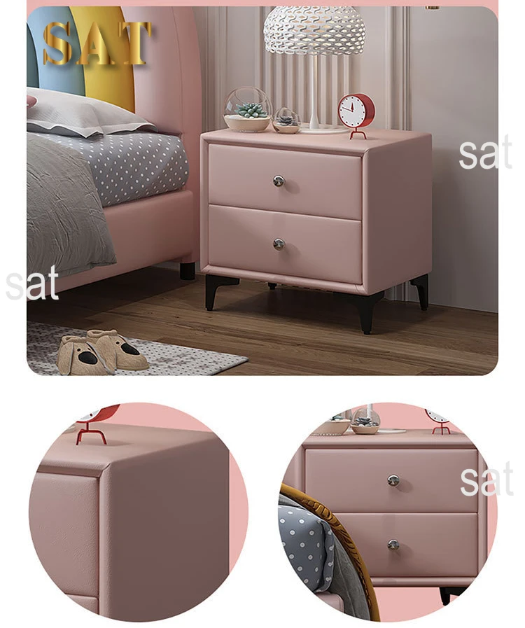 #For high quality kids bed creative luxury girl unique storage cute upholstered wooden furniture leather soft kids bed
