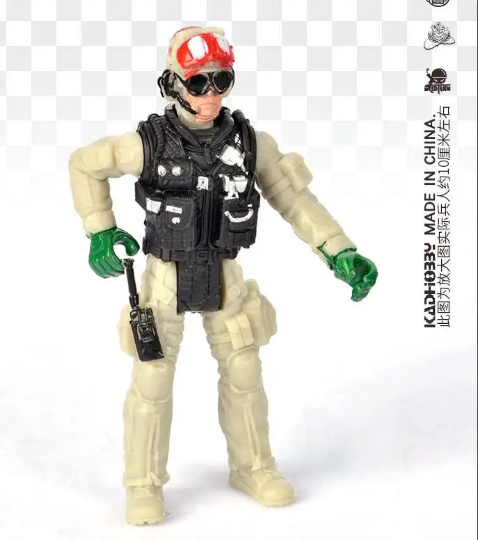 6 Teile/satz SS05-2 PVC Mini Counter Strike SWAT Soldat Action-figuren 4 zoll 10 cm PVC Spielzeug Militär Puppen mit gewehr Zubehör