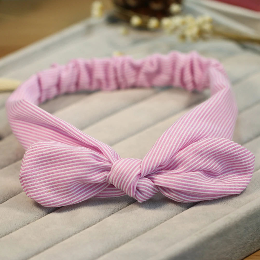

Bunny Ear Headband Elastic Hair Ties Stretch Bracelet Girl Ponytail Holder No Crease Ribbon Soft Material Ideal Decorations