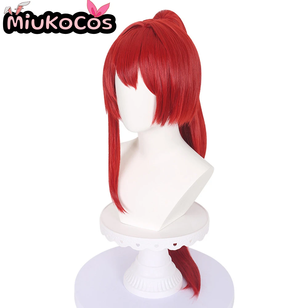 متوفر في المخزون Yinlin ذيل حصان شعر مستعار تأثيري MiukoCosplay لعبة Wuthering موجات تأثيري