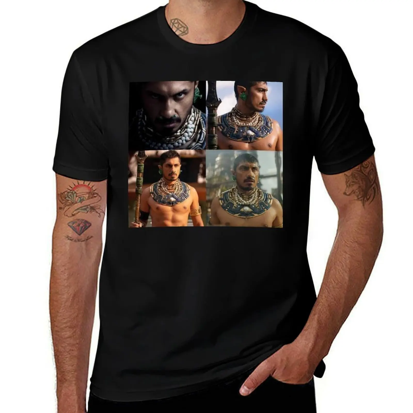 

Namor photo collage T-Shirt Basic Short Sleeve Cotton Blend T-Shirt