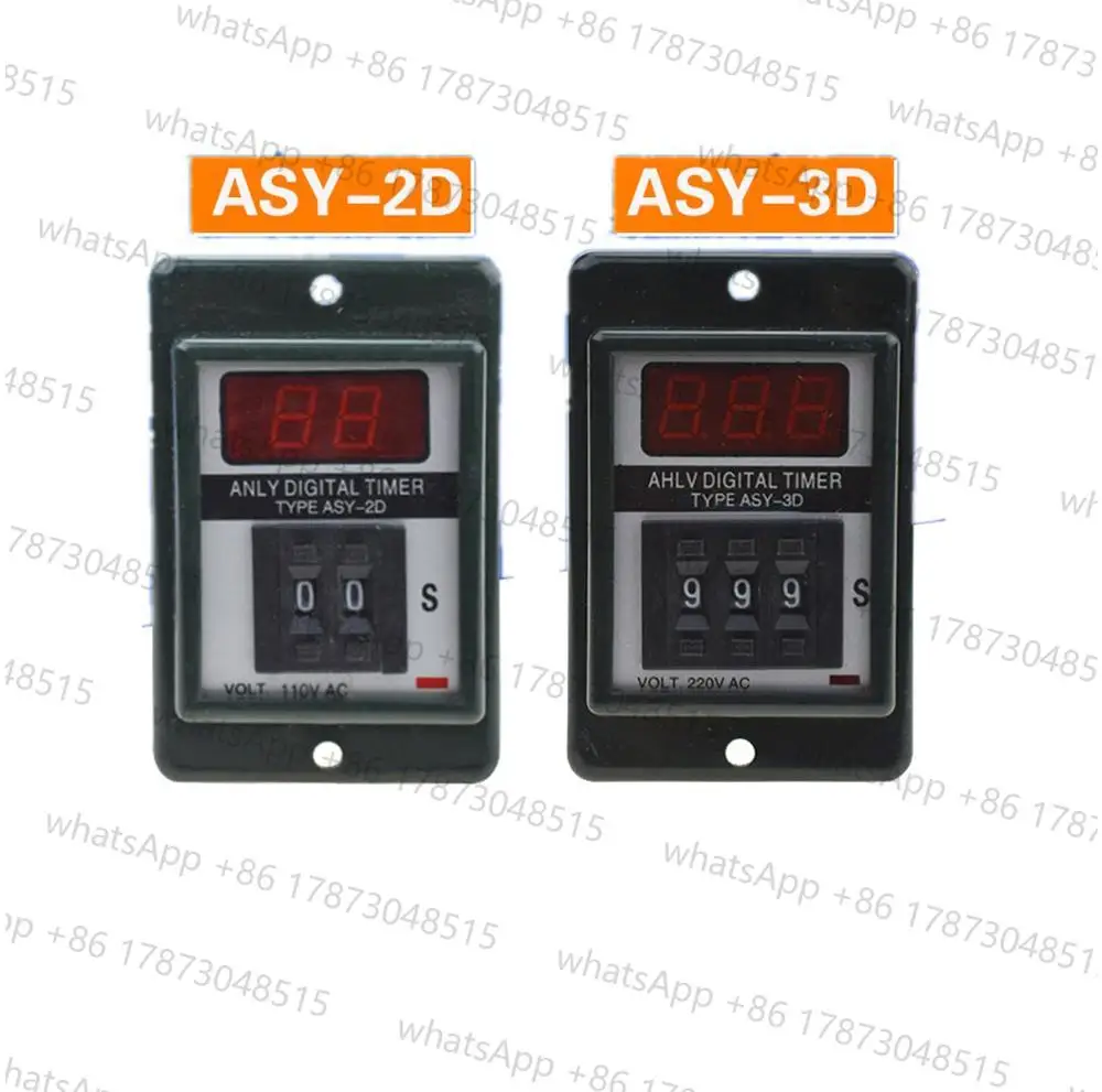 ASY-2D ASY-3D Digital Timer Time Delay Relay with Base