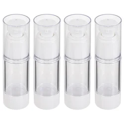 4pcs 30ml Travel Airless Bottles with Vacuum Pump Empty Spray Lotion Bottles for Easy Refills and Cleaning