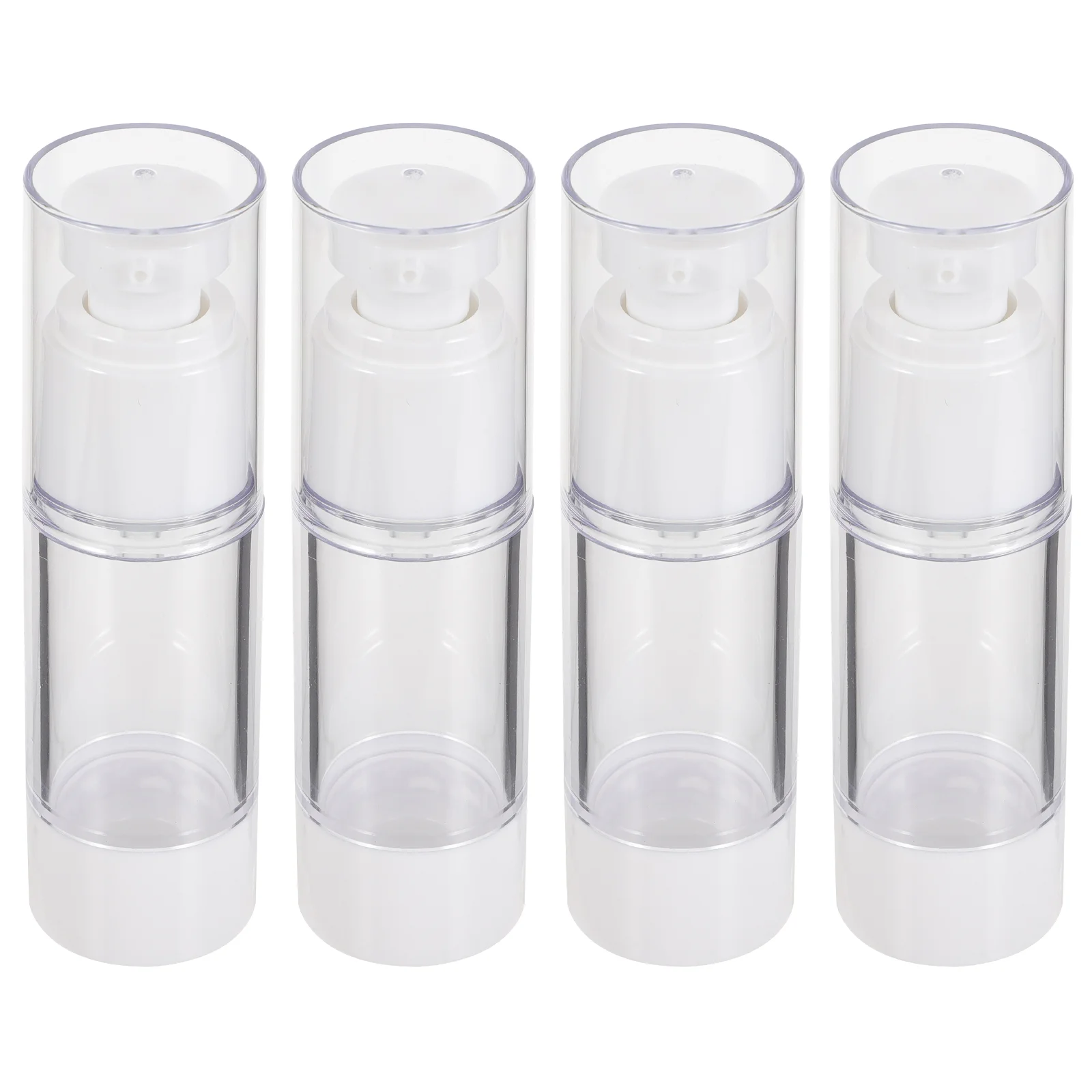 4pcs 30ml Travel Airless Bottles with Vacuum Pump Empty Spray Lotion Bottles for Easy Refills and Cleaning