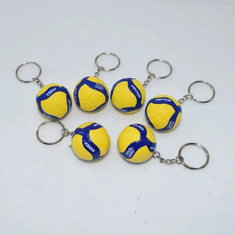 MIKASA Volleyball Keychain 3.8CM Hard PVC Pendant Competition Prize Business Gift Personalized Volleyball Pendant