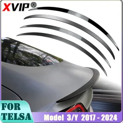 XVIP Spoilers For Tesla Model 3 Rear Wings ABS Material Rear Trunk Lip Fit Model Y Accessories Matte Glossy Custom Fit 2017-2024