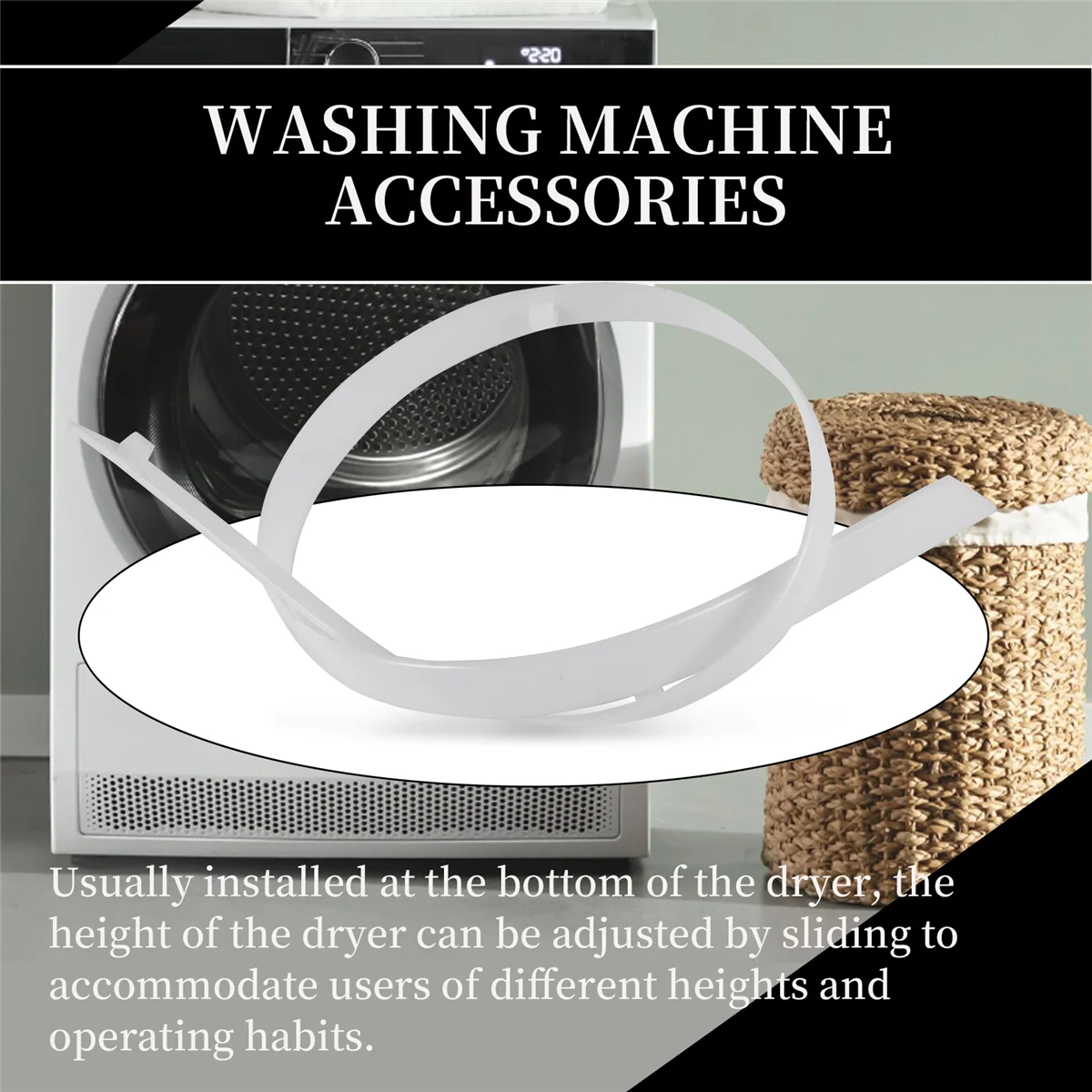 Washing machine slider1 Piece is Suitable for the Front Slide of 131963900 Clothes DryerSuitable