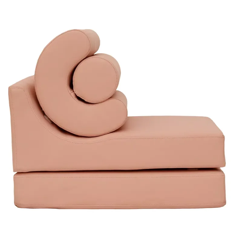 Children's upholstered sofa comfortable foam cushion recliner Montessori playroom furniture