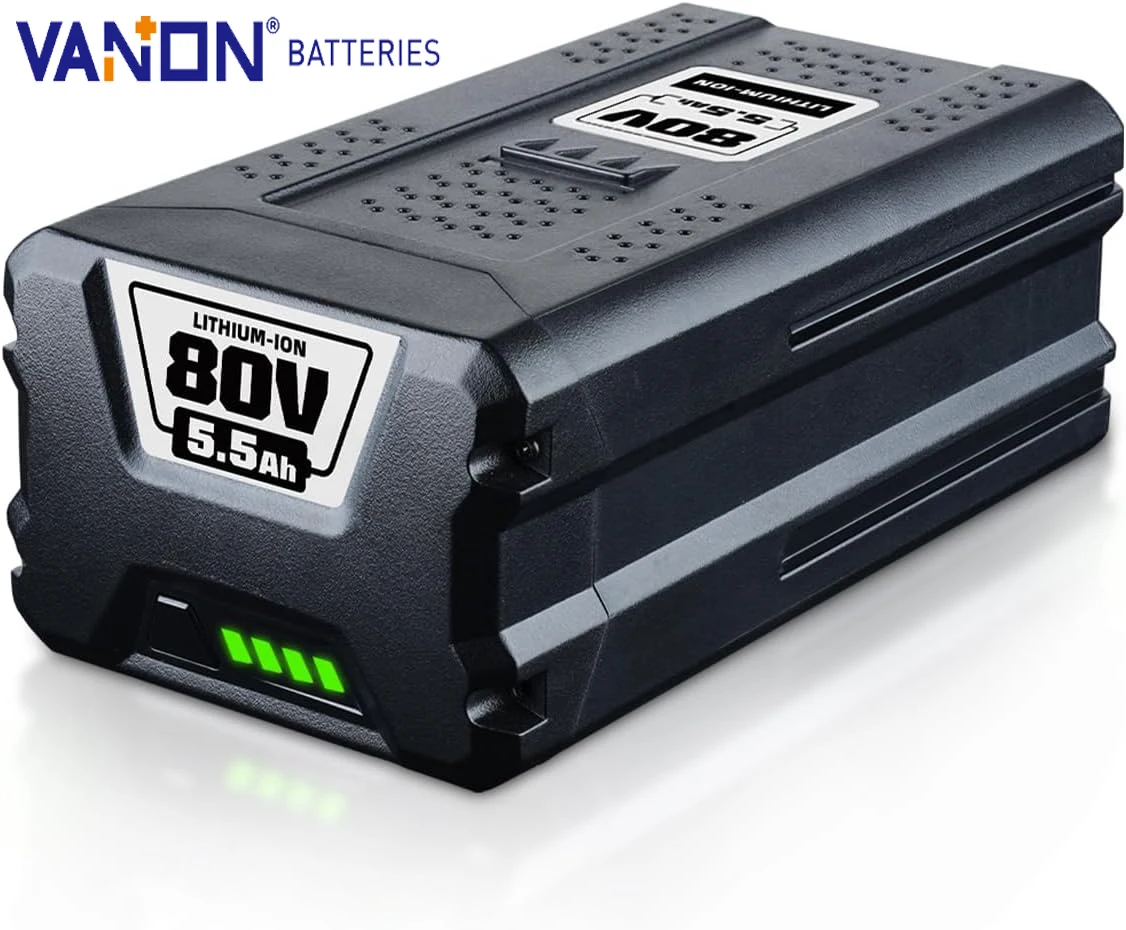 

Vanon GBA80200 5.5Ah ONE+ Lithium Battery 80V Compatible with GBA8050 GBA80400 GBA8050 Replace for Greenworks Battery pin