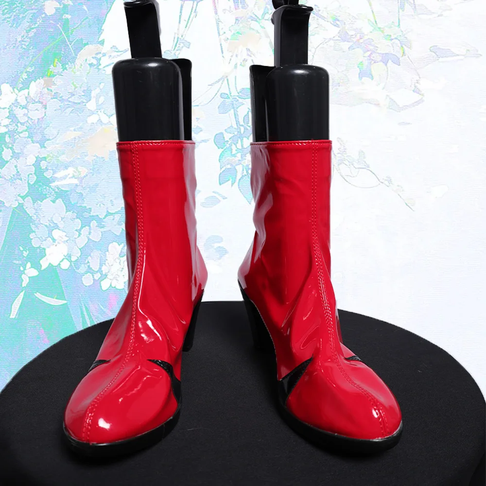 Asuka Langley Soryu – chaussures de Cosplay, demi-bottes EVA, accessoires de jeu sur poteau d'halloween, sur mesure pour femmes et filles