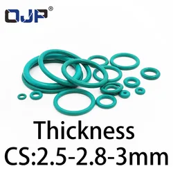 O-ring thickness 2.5/2.8/3mm CS fluororubber FKM sealing temperature resistant gasket rubber ring complete in specifications.-.