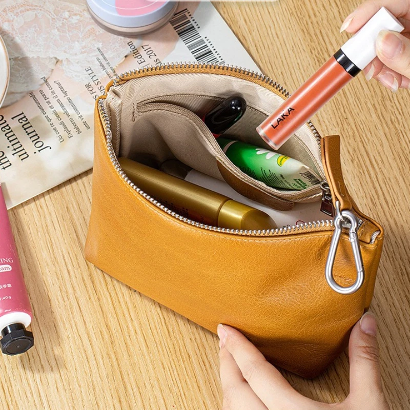 

Маленькая косметичка для сумочки, органайзер для помады и аксессуаров, портативная сумка для хранения туалетных принадлежностей для женщин и девушек