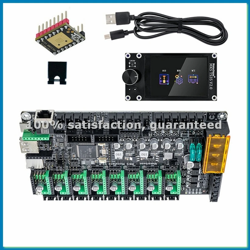 

For MKS Monster8 V2 32Bit Control Board with TS35 TFT Touch Screen TMC2209 for 3D Printer VS Spider Octopus-BCBW