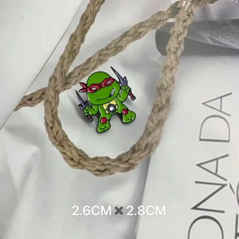 TMNT Game  Enamel Pin Teenage Mutant Ninja Turtles Brooch Punk Metal Classic Lapel Clothes Sweater Custom Kids Jewelry Gifts