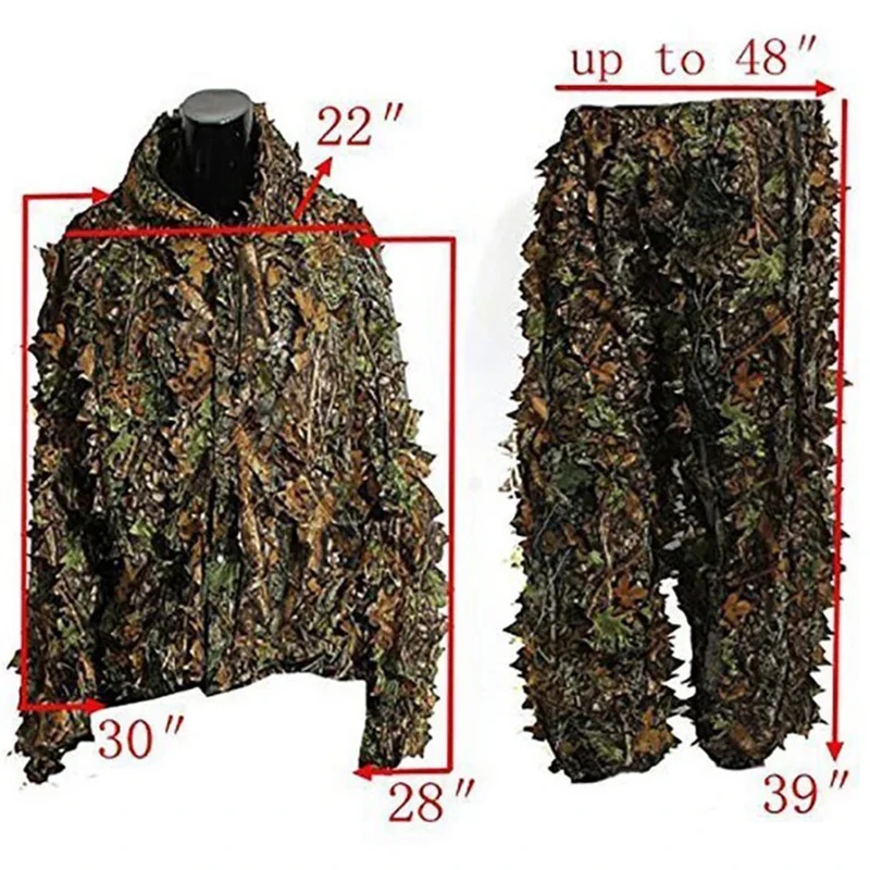 3D Outdoor Field Camouflage Clothing, Jungle Hunting Suit, Outdoor Apparel