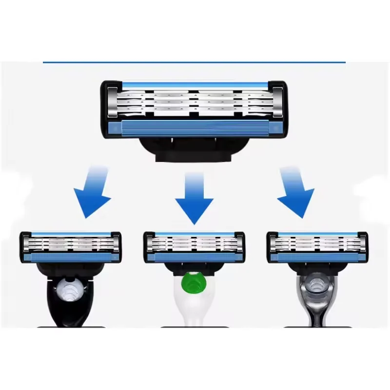ماكينة حلاقة جيليت، ماكينة حلاقة جيليت ماك 3 للرجال، مادة ستانلس ستيل، مجموعة ماكينة حلاقة، مجموعة ماكينة حلاقة وشفرة