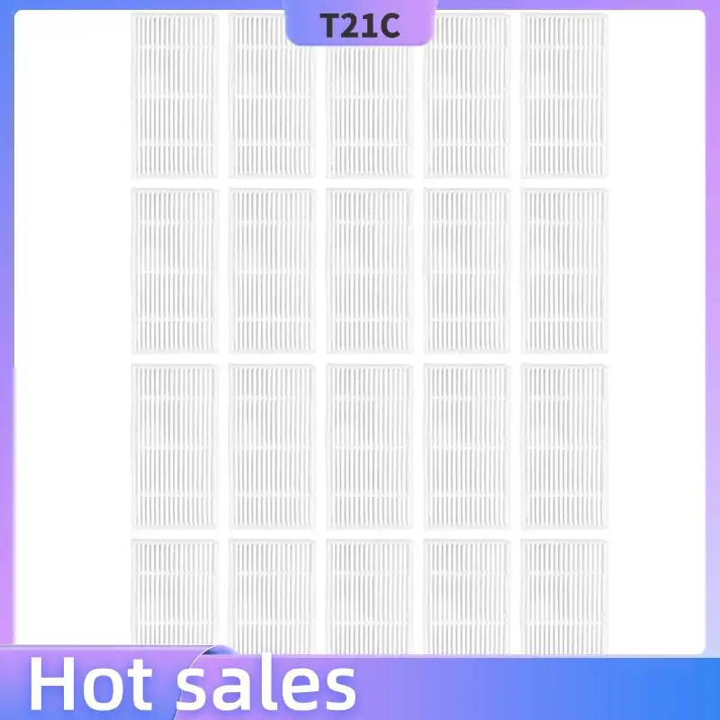 

T21C 20PCS Washable Hepa Filter Replacement Parts For Midea VCR04W Robot Vacuum Cleaner Accessories Filters