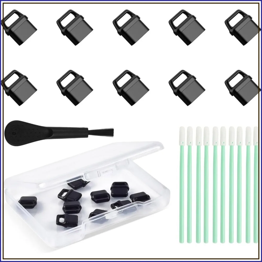 

10 Pcs USB C Dust Plugs Port Cover for iPhone 17/16/15 Pro Max Plus, Samsung Galaxy S25-S20, Google Pixel, All USB-C