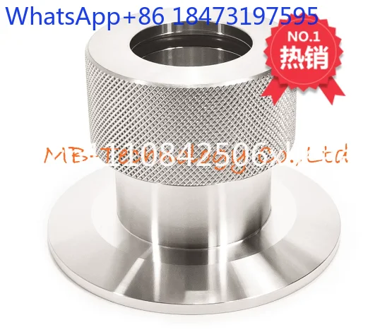 For Vacuum KF Flange to Quick Connector for Quartz Glass Tube Silicone Tube Vacuum Gauge Adapter
