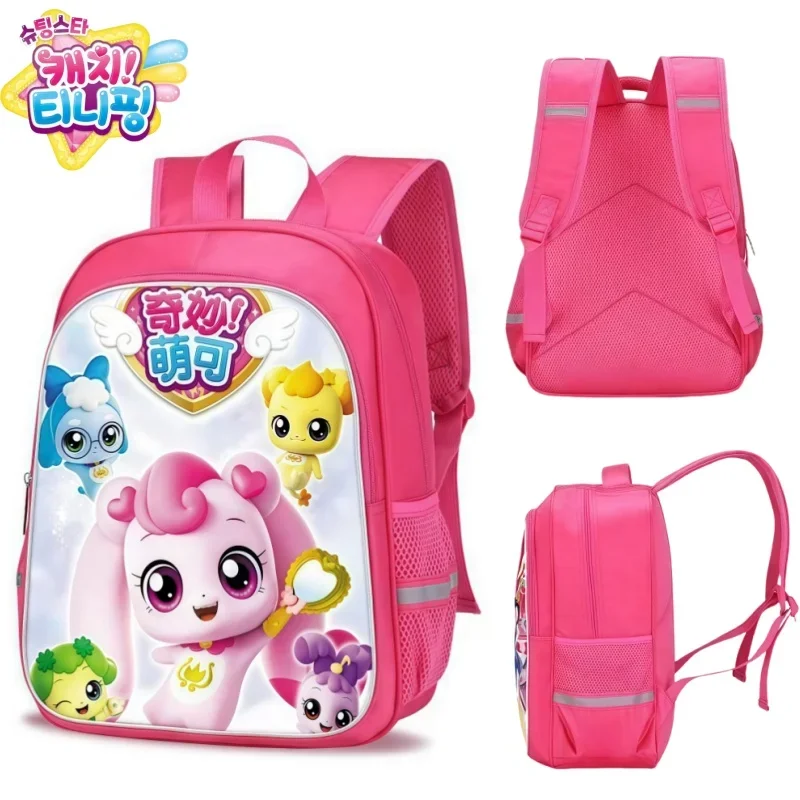 

Catch！Teenieping Backpack Student Computer Storage Bag Anime Cute Backpack Large Capacity Waterproof Schoolbag Holiday Gift