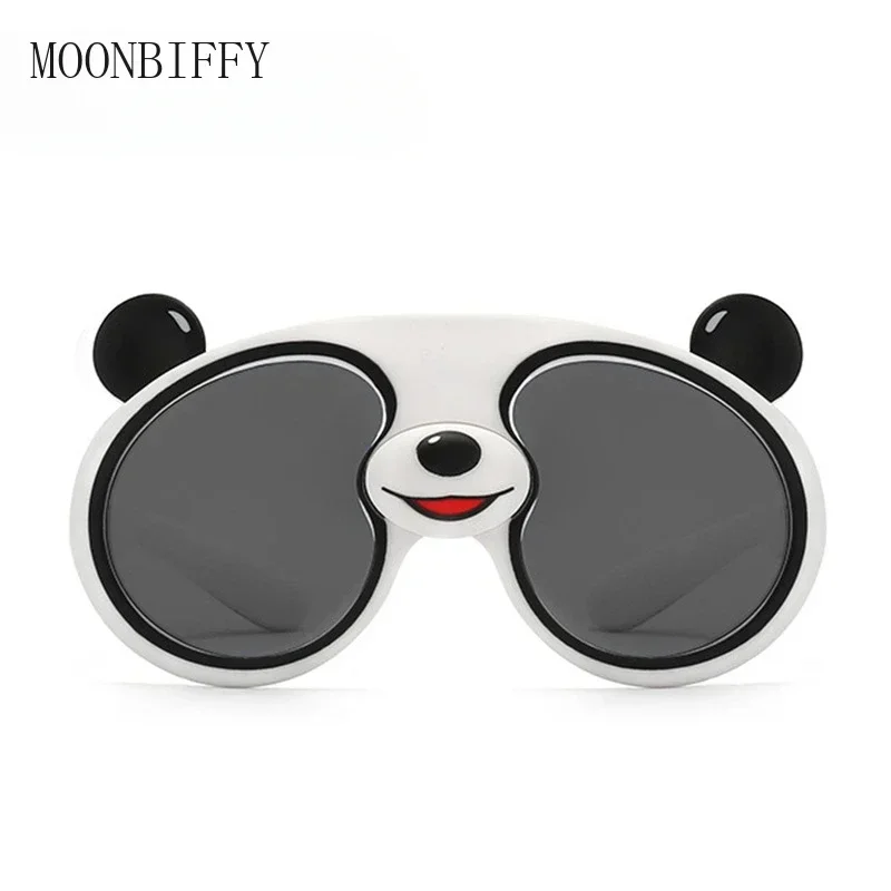 2024 Cartoon Sunglasses Children Boys Girls Panda Shaped Polarized Sun Glasses Kids UV Protection Gafas De Sol Mujer UV400 Gift