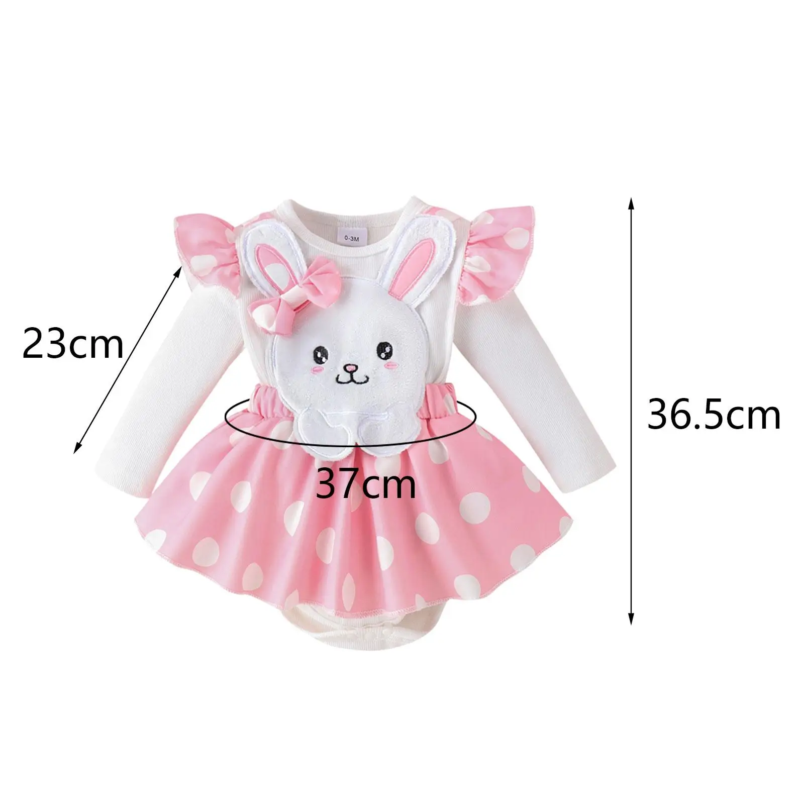 Vestido de conejo para niñas con pajarita, accesorios de disfraz de conejito de Pascua, vestido ligero para regalo, fiesta temática de baile y graduación