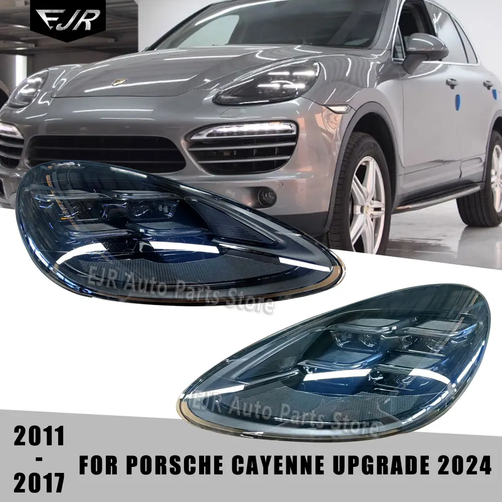 

Светодиодные матричные фары в сборе для Porsche Cayenne 958 2011-2018 958.1 958.2 Обновление 2024, передние фары, автомобильные лампы, аксессуар