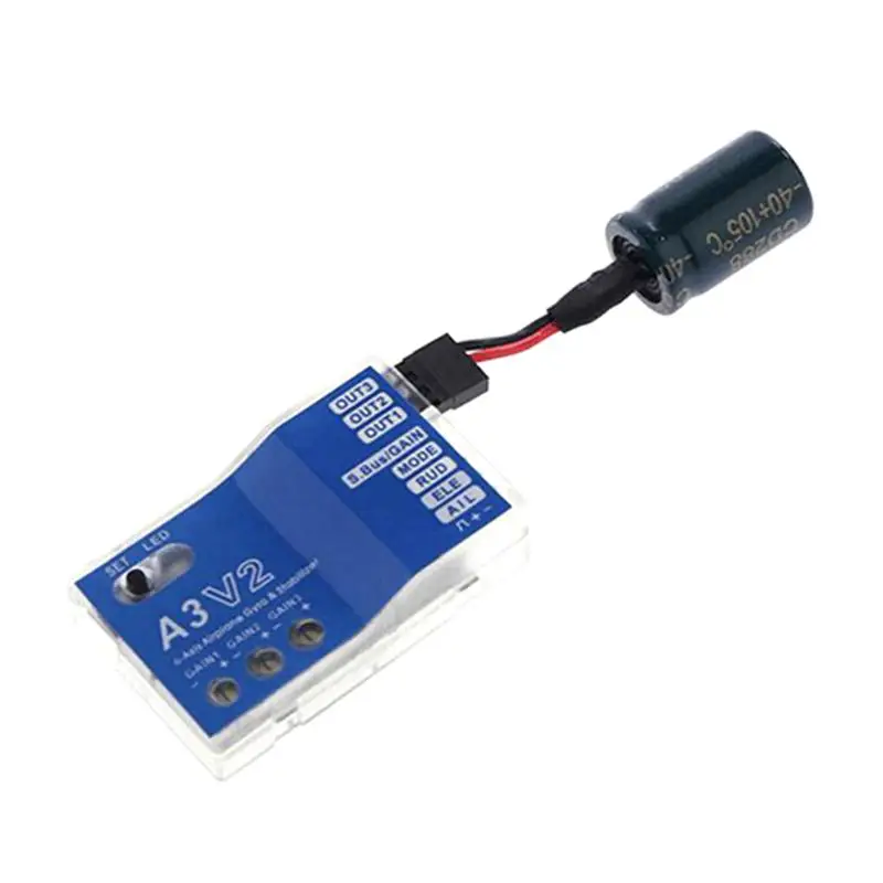

High Quality 3 Axis Gyro A3 V2 Aeroplane Flight Controller Stabilizer For RC Airplane Fixed-wing Copter