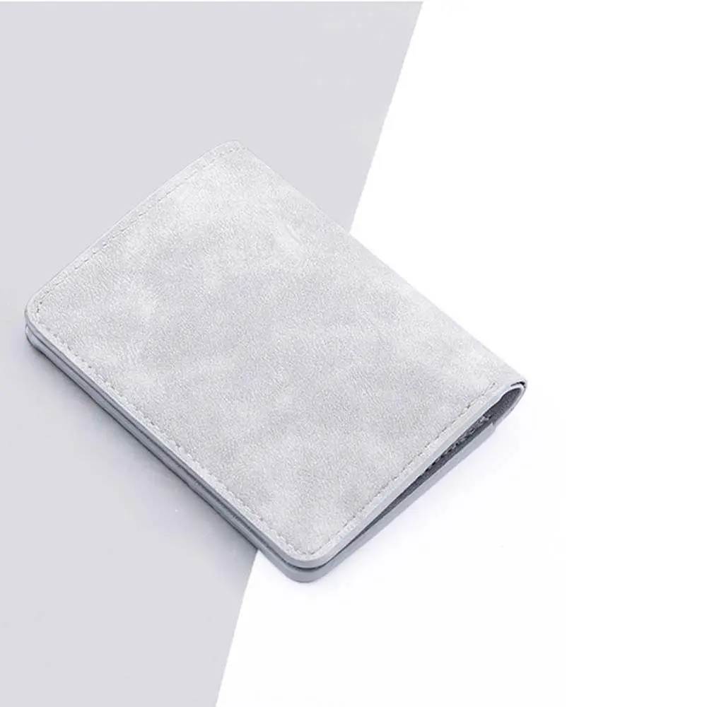 Fashion Casual Bank Credit Card Bag ID Card cover Coin Pouch PU Leather Short Wallet Men Wallet Coin Purse Business Card Holder