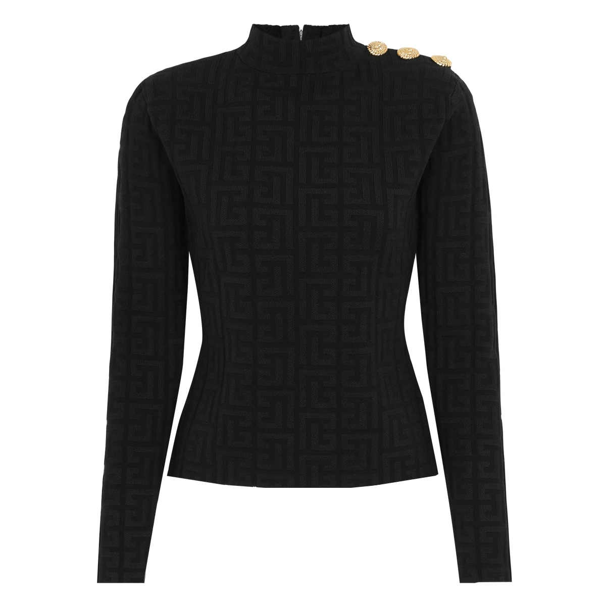 26270 High Quality Spring And Autumn New Style Wanzi Pattern Waist Slimming Long Sleeved Women's Top Knitted Hoodie