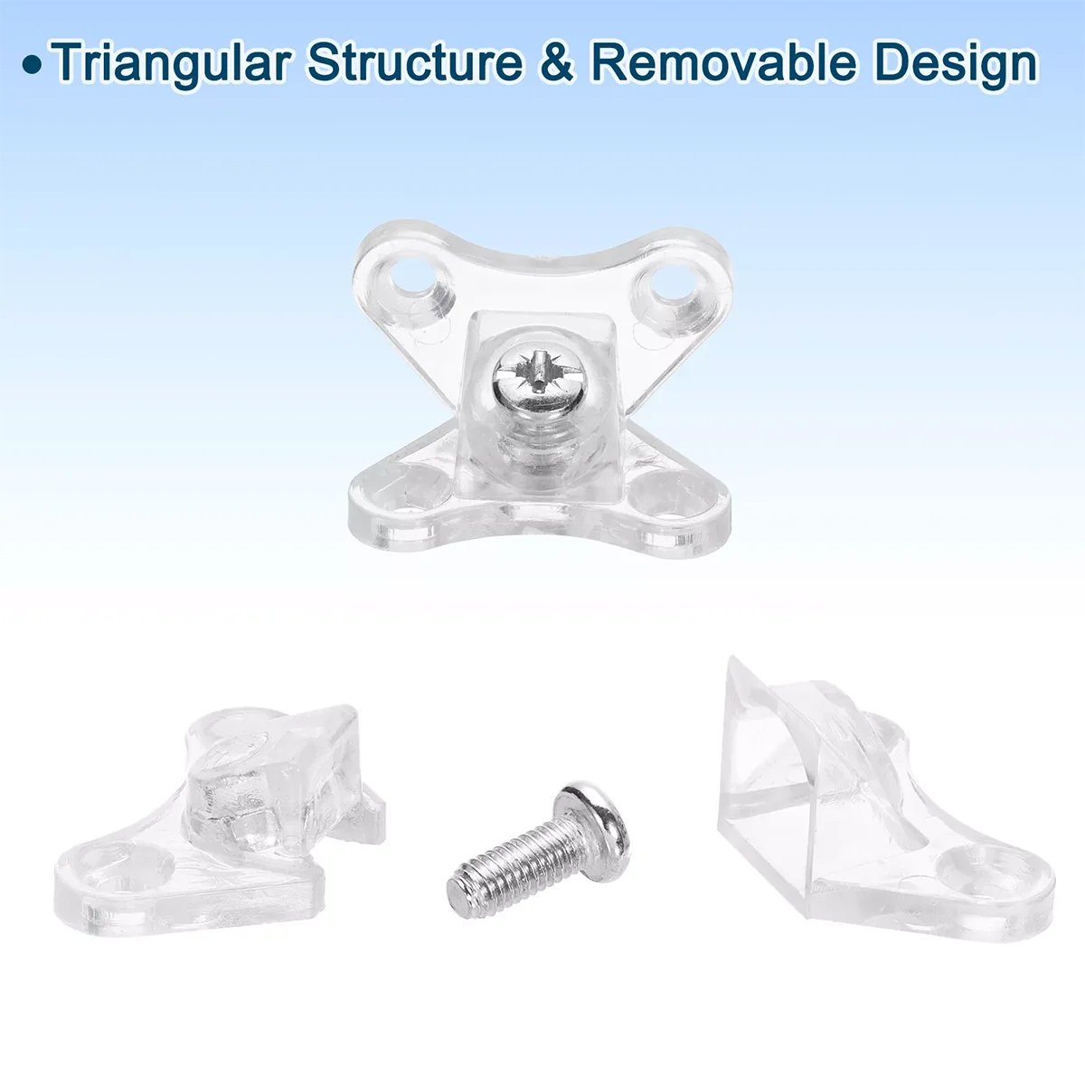 ขายึดมุมใสแบบถอดได้ 1/5/10/20/50 ชิ้น แบบผีเสื้อ รูปตัว L ป้องกันมุมฉาก