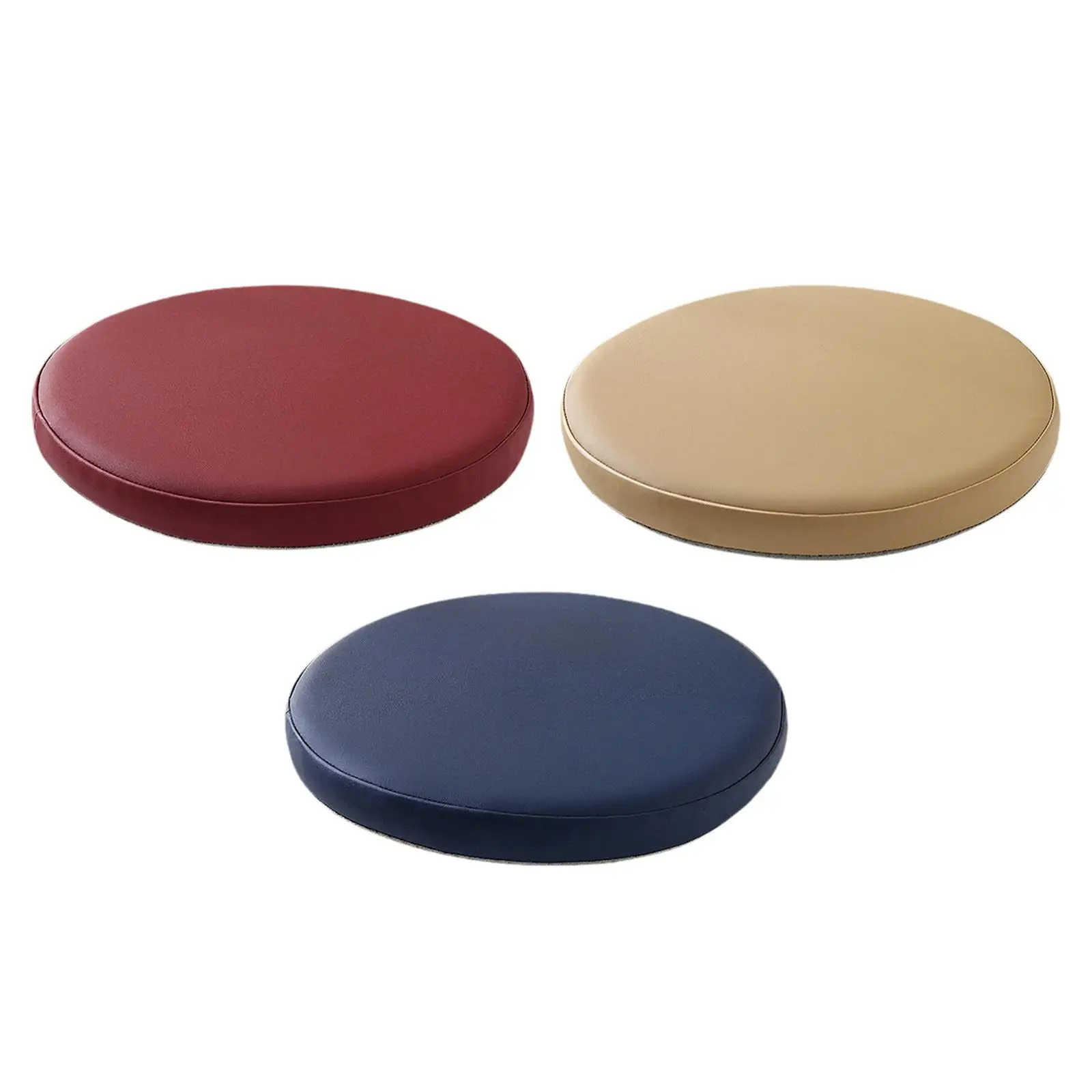 

Подушка для пола с татами 36 см из искусственной кожи, мягкая пена с эффектом памяти, элегантная круглая подушка для сиденья с татами для клубного салона, кафе, гостиной, магазина красоты