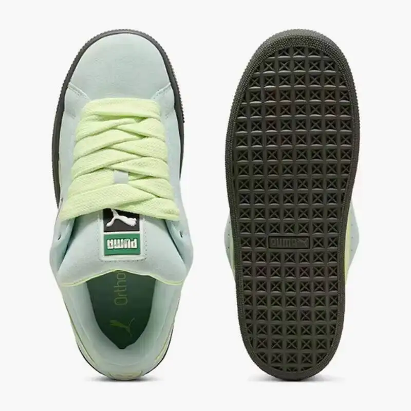 Zapatillas de Skate Casuales Clásicas de Gamuza PUMA Originales Unisex XL 2026 Nuevas en Azul Claro y Verde Menta 395205-84