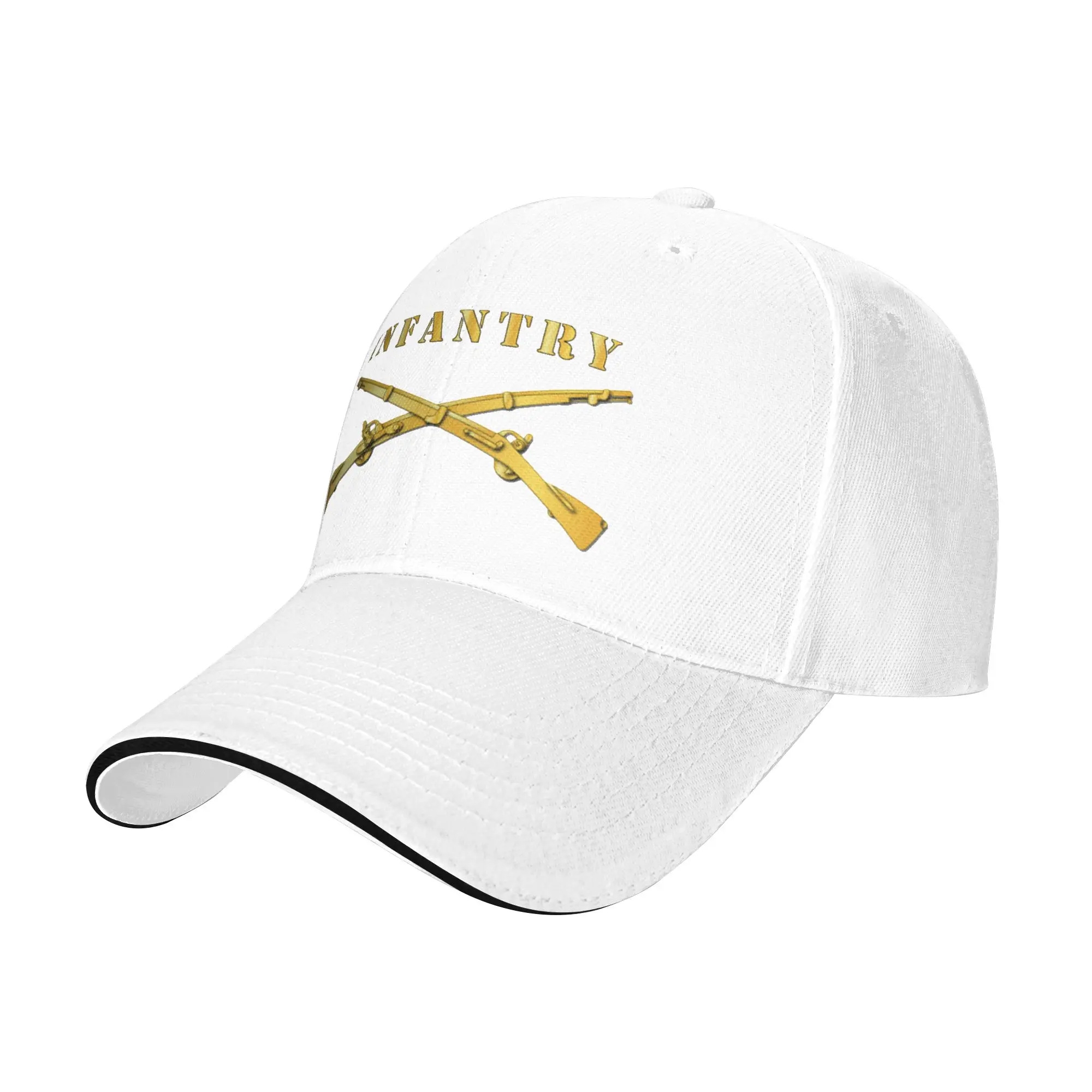 Army - Infantry Br - Crossed Rifles w Gradient Outline Gift For Children Men Women A Baseball Cap Hat