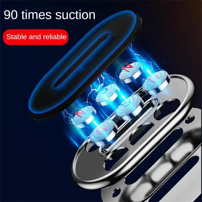 Soporte magnético para teléfono de coche, soporte giratorio con forma de tira para Metal, imán fuerte, GPS, soporte para teléfono móvil de coche para 13 12