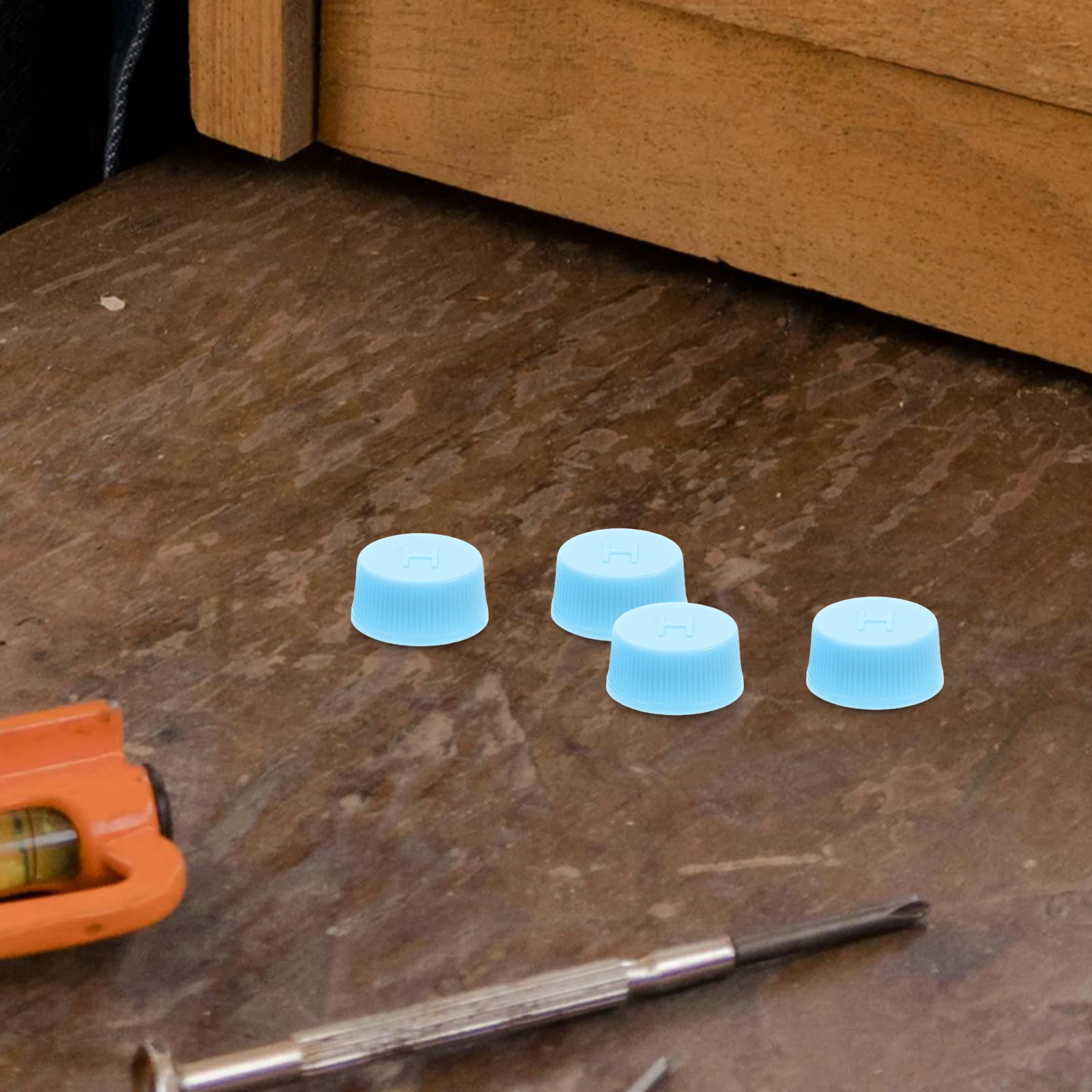 

10 Pcs Valve Core Cap Has Air Conditioning Accessories Sky-blue Plastic Low-pressure