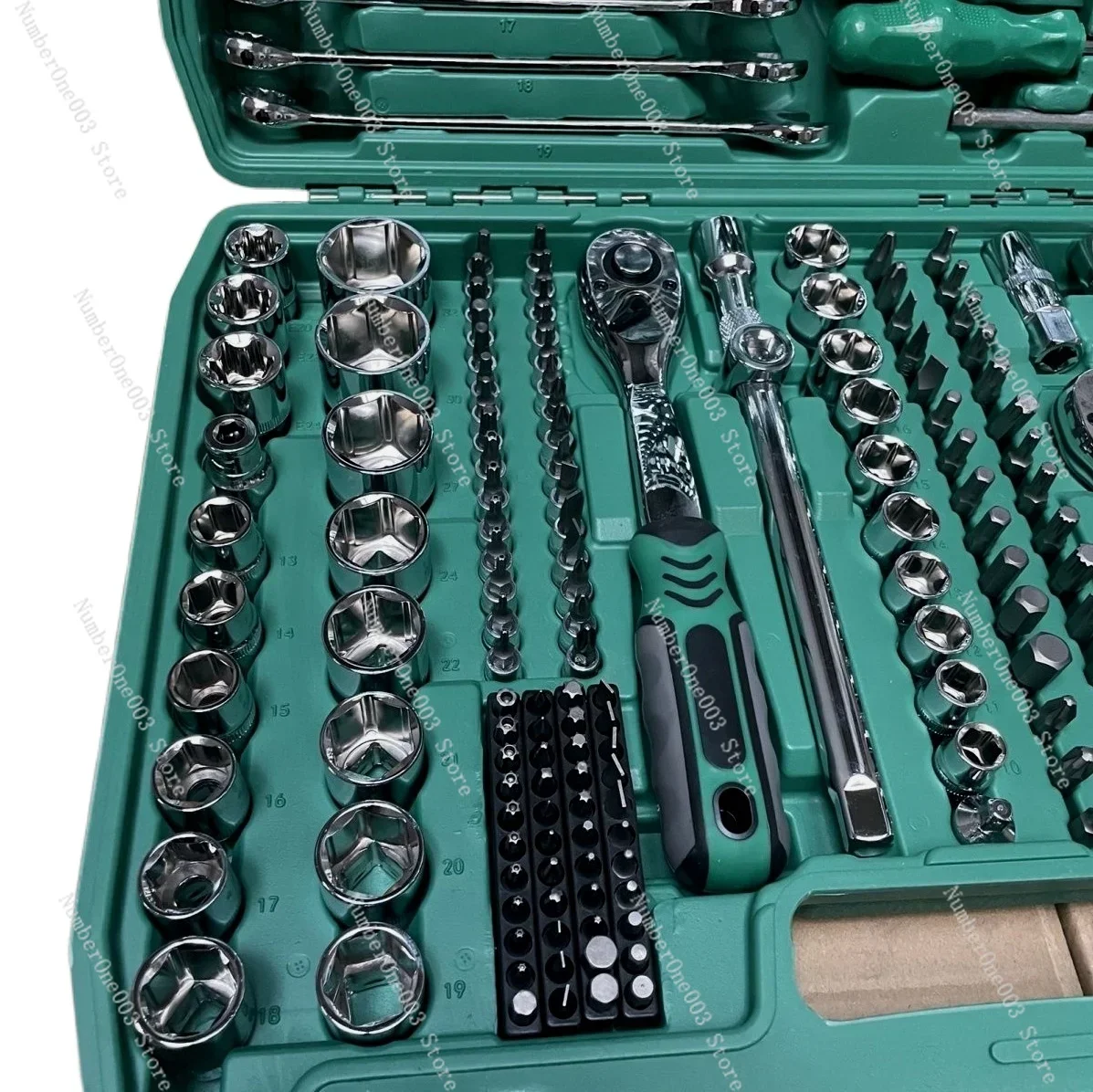 Multi-Functional Socket Wrench Set, Car Repair Suit, Combination Casing Ratchet, 216 Pieces