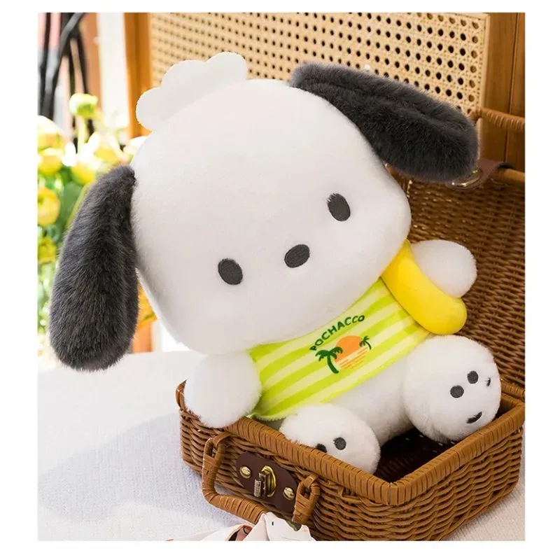 55cm 산리오 귀여운 여름 포차코 봉제 인형 귀여운 인형 강아지 베개 대형 귀여운 봉제 인형 어린이 생일 선물