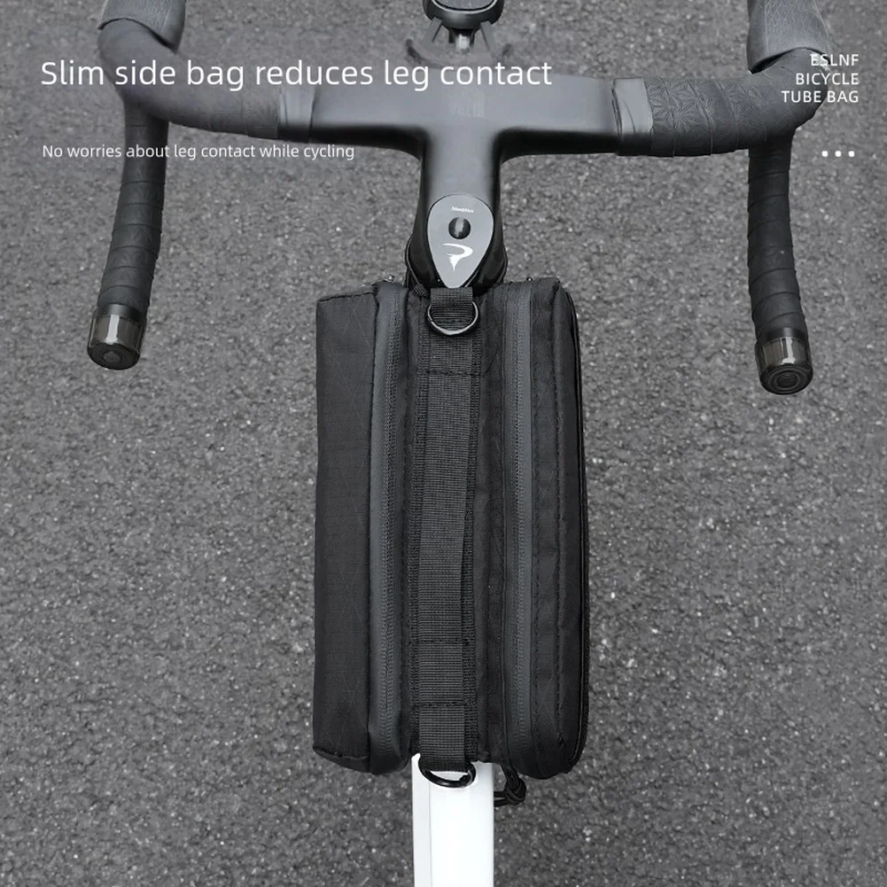 

Bicycle Front Tube Pack Quick Release Top Tube Bag Balck Waterproof Front Frame Storage Bag For Mountain Road Bike Cycling Parts