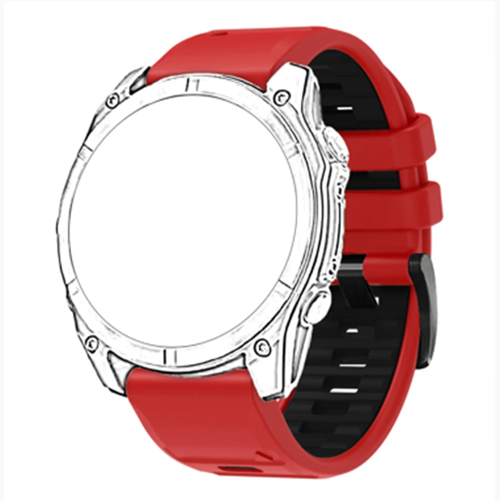 Correa de reloj transpirable para Garmin Fenix 8 47/51mm E 7 7X 6 6X 5 5X/Epix Pro/Enduro 3 2 QuickFit 22mm 26mm pulsera de silicona
