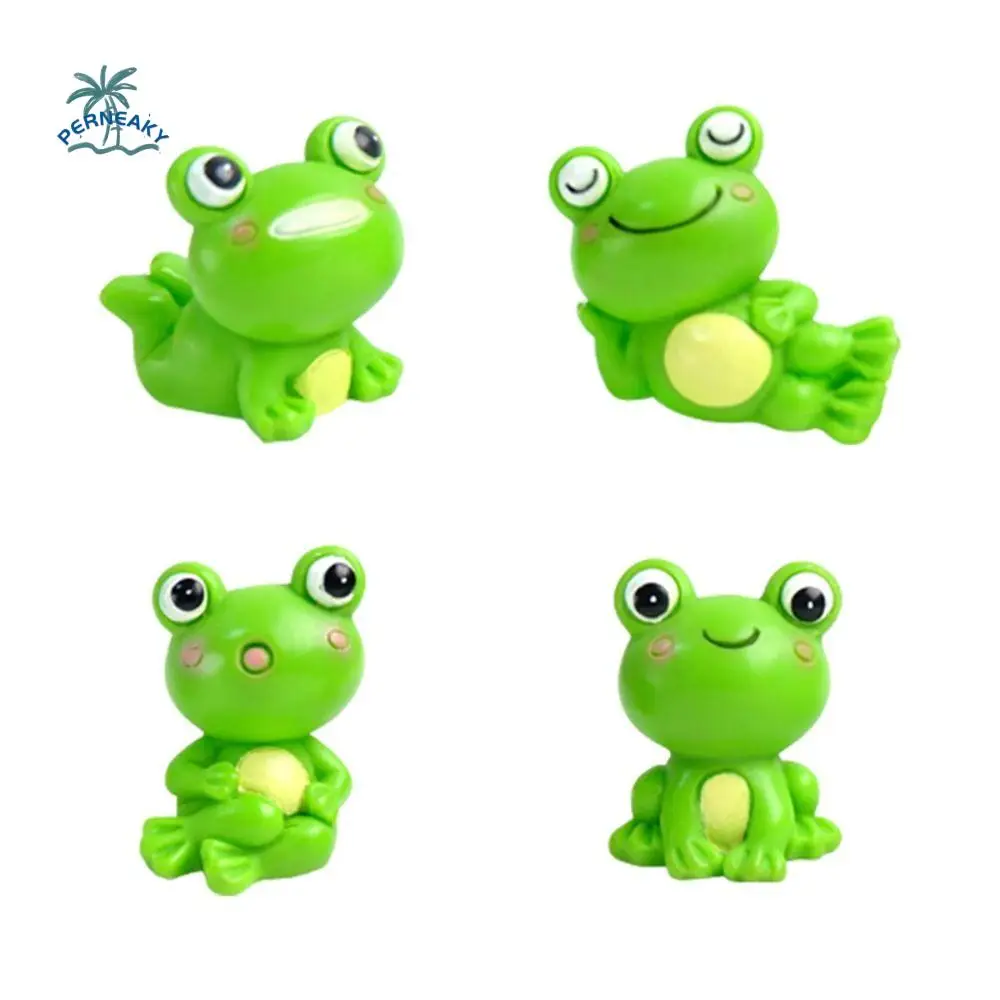 

Resin Frog Miniature Car Ornaments Frog Micro Landscape Resin Cute Frog Action Figure Statue Miniatures Animal