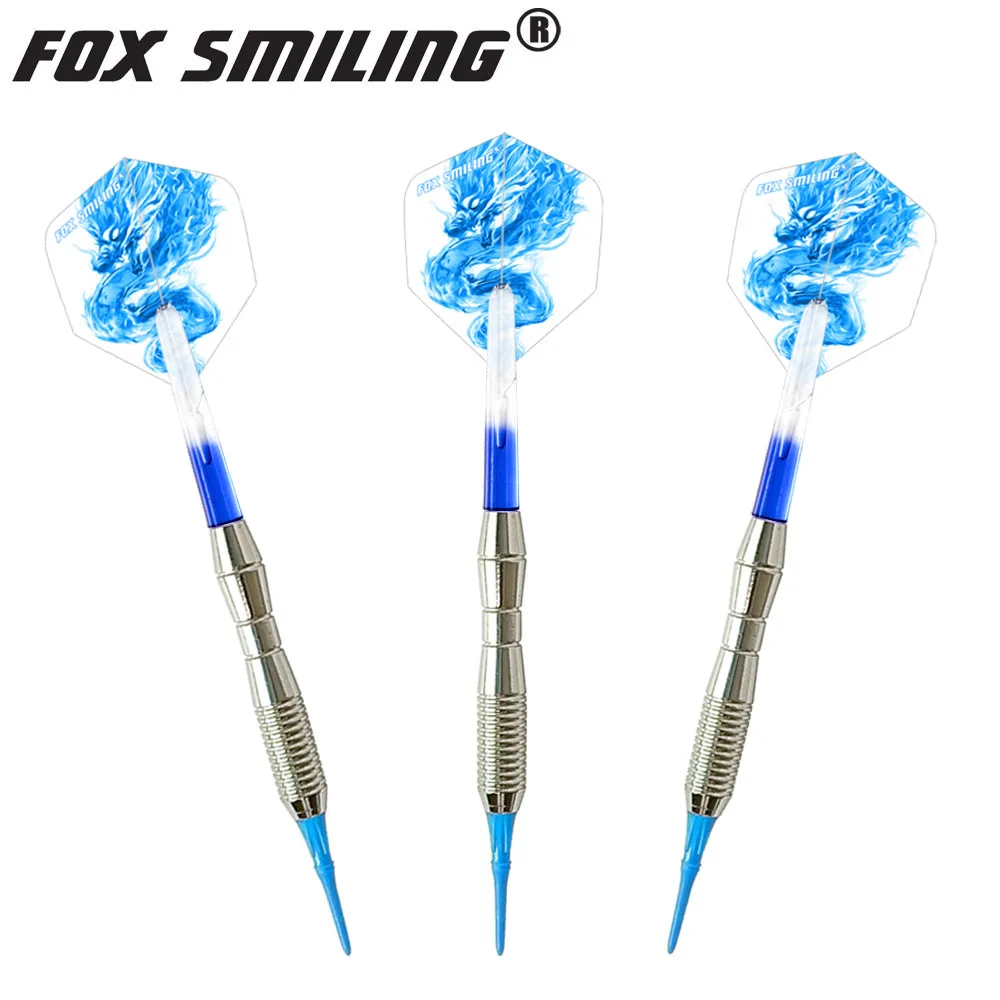 Fox Smiling 3PCS 18g Soft Darts mit Nylon-Dartspitzen und Schaffen – Detail 9