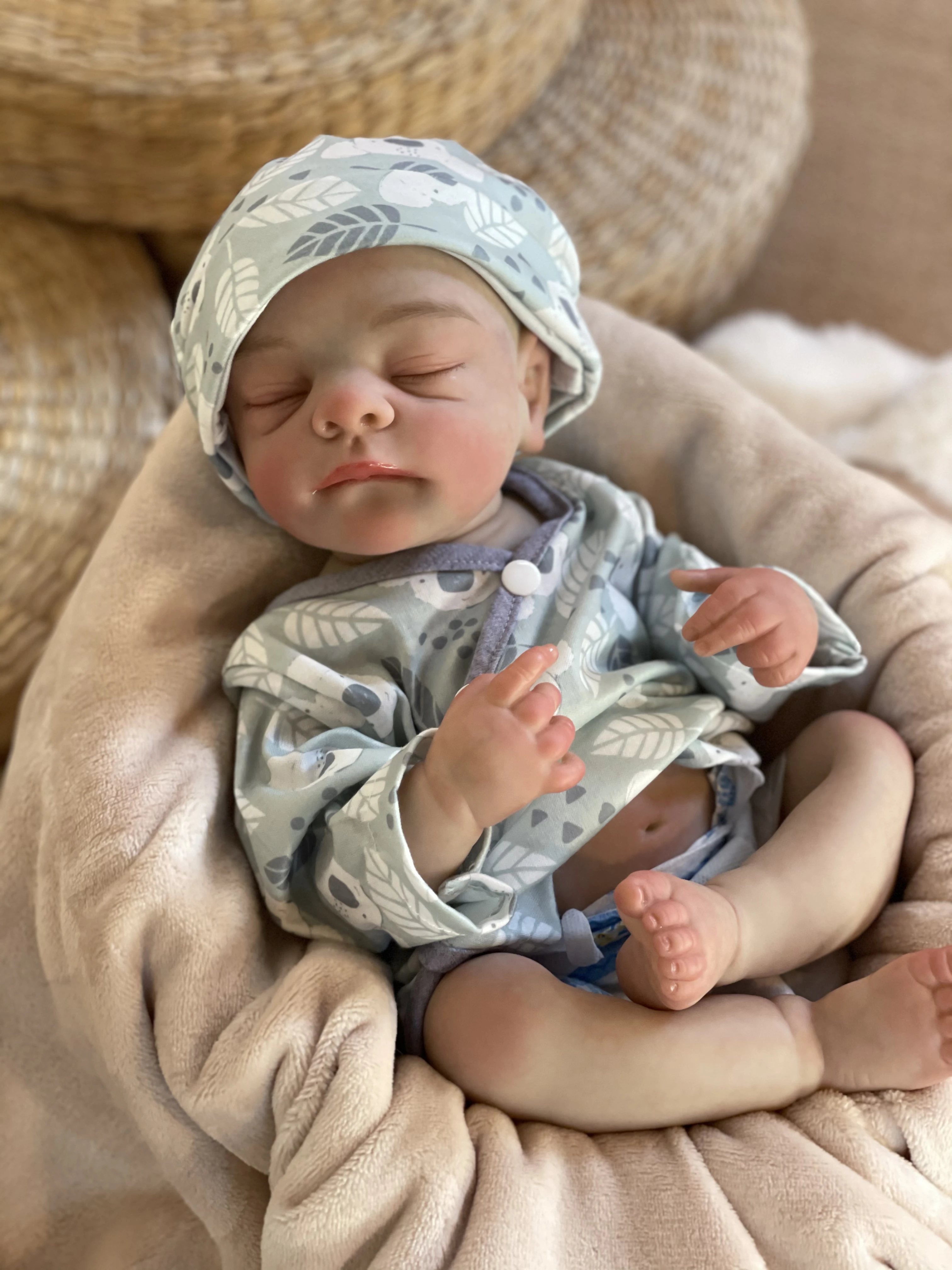 48cm ganze Vinyl Junge wieder geborene Baby puppen wasserdichte Ganzkörper Silikon Vinyl Puppe hand gefertigte bemalte Puppe Spielzeug für Kinder Geschenk Muñecas