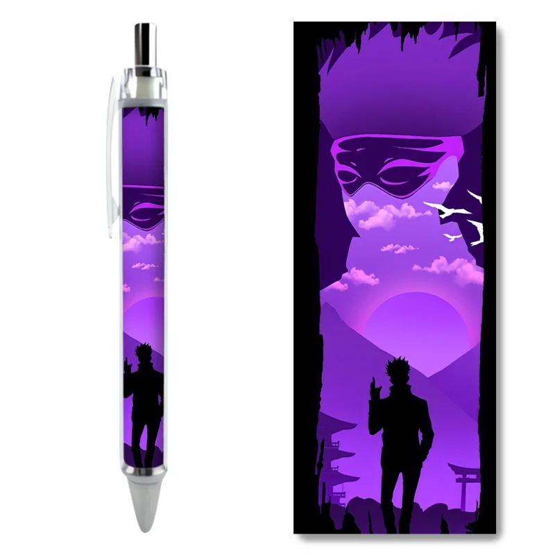 2/4PCS Itadori Yuji Oboro Tsukuyomi Gojo Satoru Characters Simplicity Gel Pens Anime Cool Creative Stationery Writing Supplies