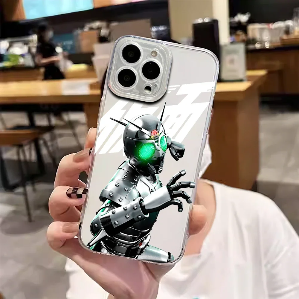 Anime Cool K-Kamen R-Rider Transparent Soft Shell For iPhone Plus 11 13 12 14 15 16 Pro XS Max